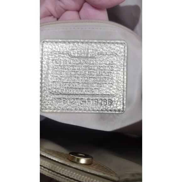 Coach Penelope Canvas Bag, Cream and Gold - Picture 10 of 13